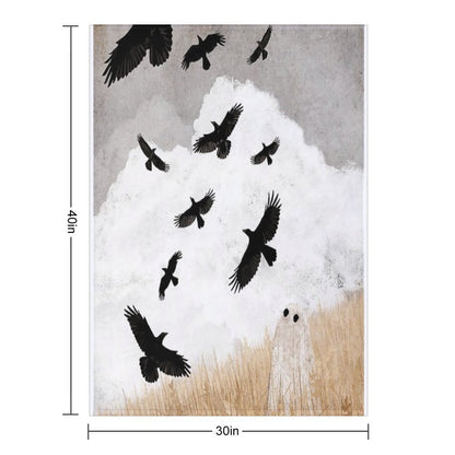 Walter And The Crows Throw Blanket