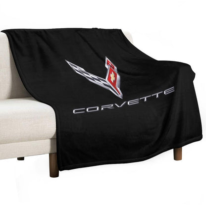 Best of Corvette Hi Logo Throw Blanket