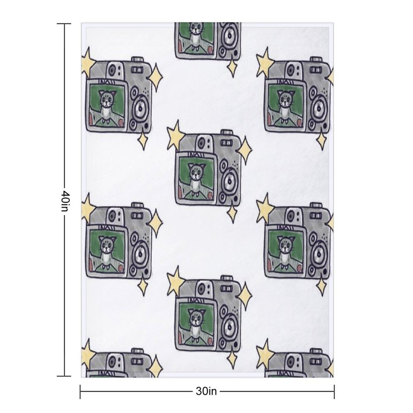 Cat Selfie Throw Blanket