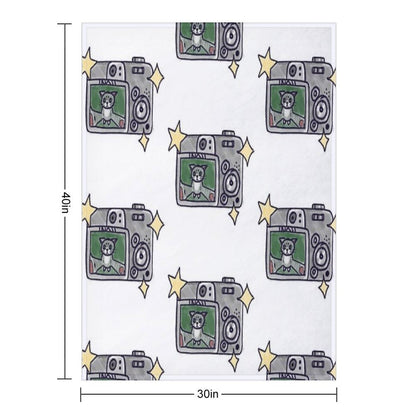 Cat Selfie Throw Blanket