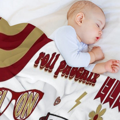 Elon Collage Throw Blanket