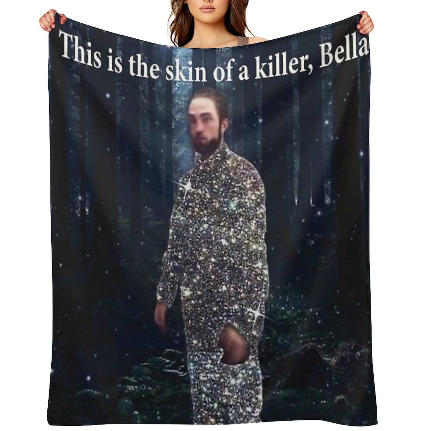 This Is The Skin of A Killer, Bella Meme Throw Blanket