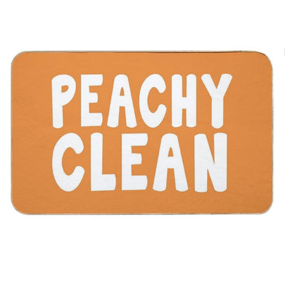 Peachy Clean - Funny Saying Bath Mat
