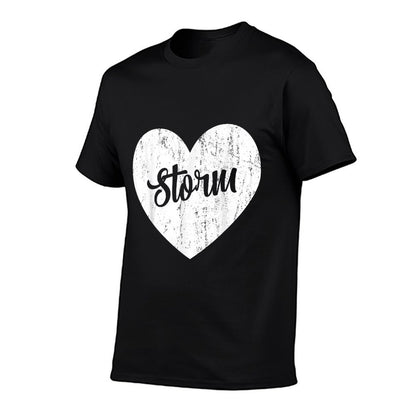 Storm School Sports Fan Team Spirit Mascot Heart Gift T-Shirt
