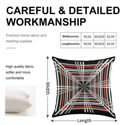 Tesla Plaid Badge Design 8K UHD Linen Throw Pillow Cover