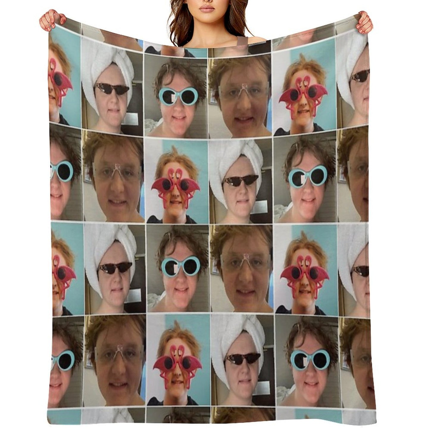 Lewis Capaldi Collage Throw Blanket
