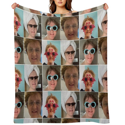 Lewis Capaldi Collage Throw Blanket