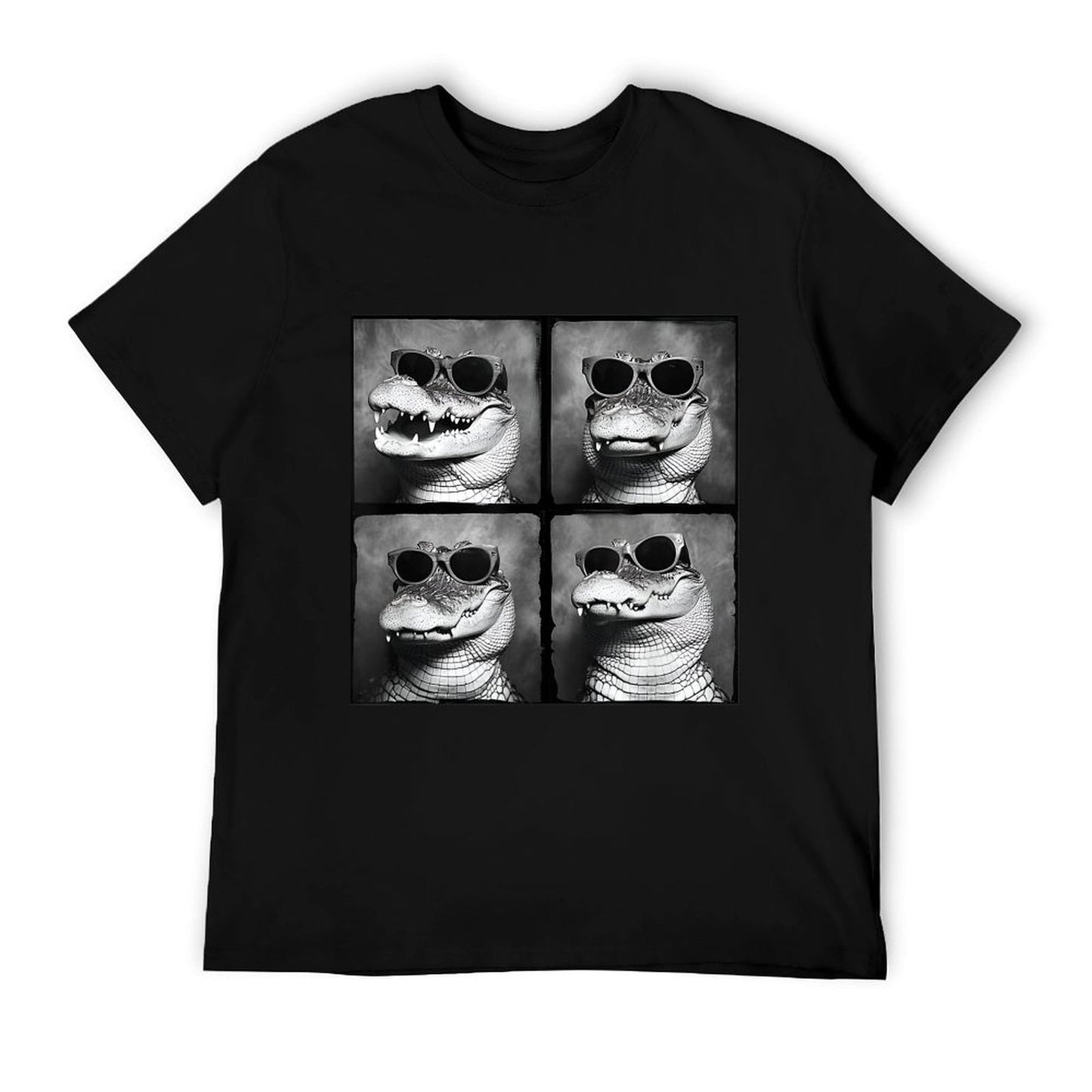 Funny Crocodile In Sunglasses Quirky Alligator Funny Gator T-Shirt