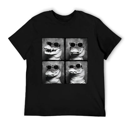 Funny Crocodile In Sunglasses Quirky Alligator Funny Gator T-Shirt