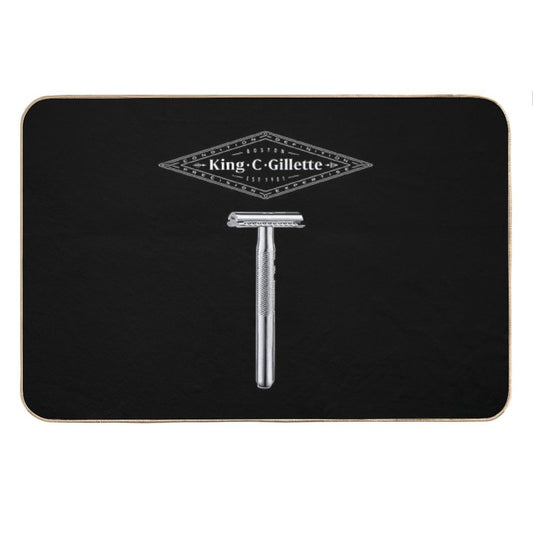 King C Gillette Safety Razor (Dark Colored Items) Bath Mat