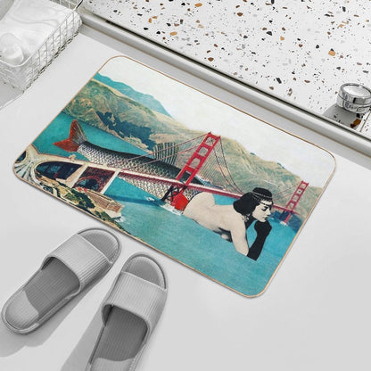 Mermaid Three  Non-Slip Bath Mat