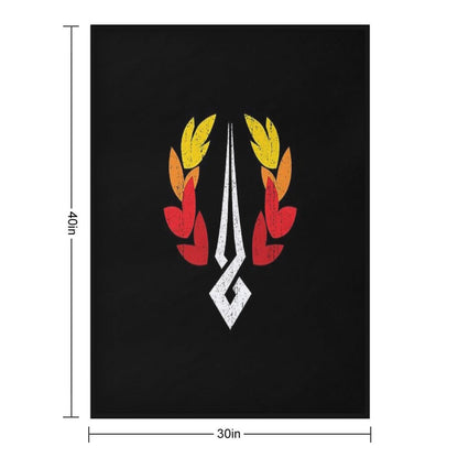 Hades Symbol T-Shirt Throw Blanket