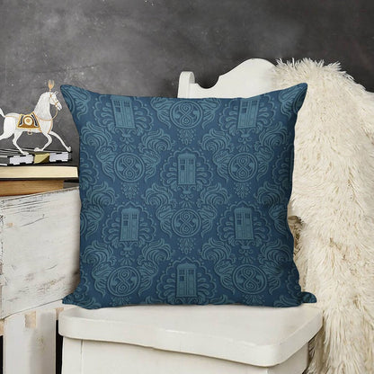 Doctor's Damask Linen Throw Pillow Cover