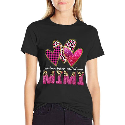 I Love Being Called Mimi Grandma Valentine Mothers Day T-Shirt