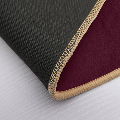 Solid Dark Burgundy Bath Mat
