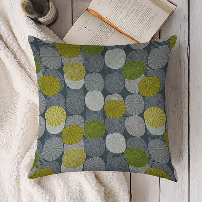 Dickinsonia Lime Linen Throw Pillow Cover