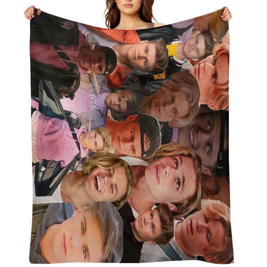Owen Joyner Photo Collage Throw Blanket