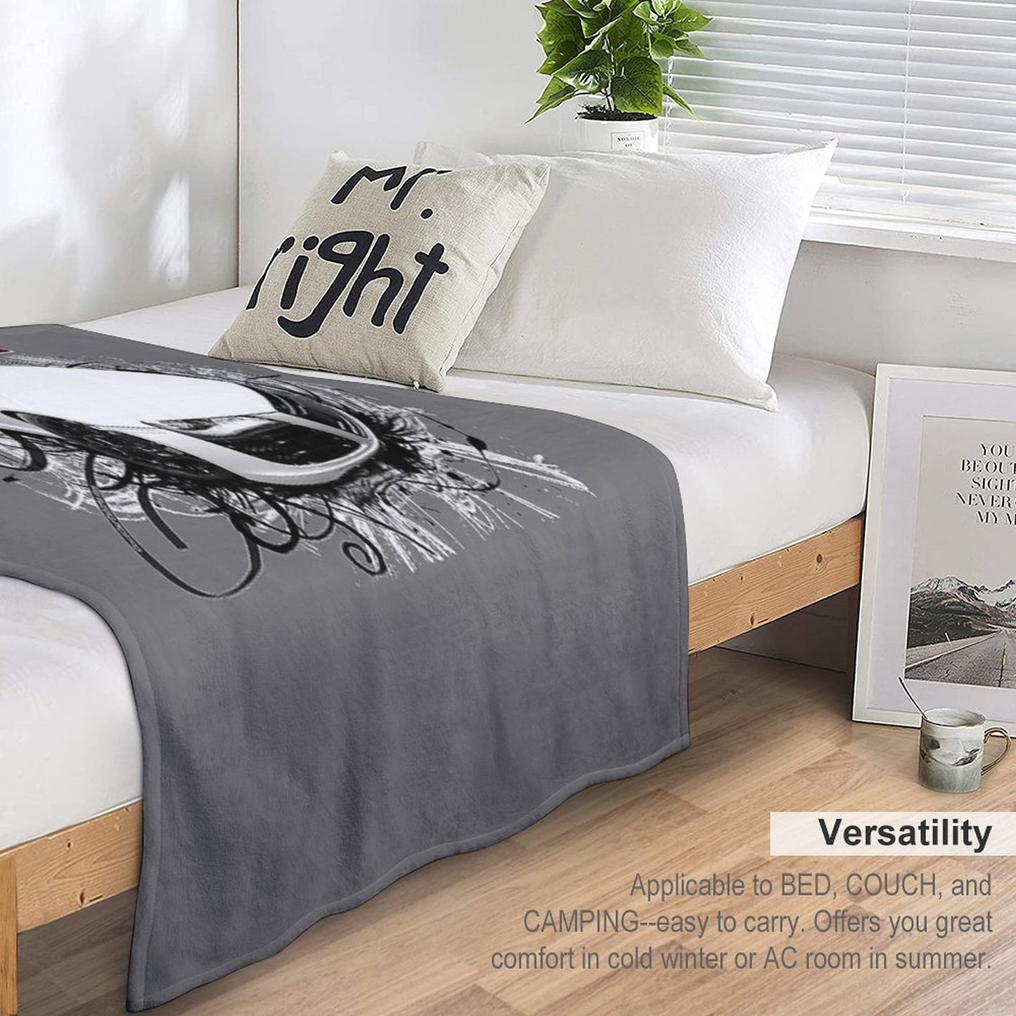 Audi R8 in Swirls Throw Blanket