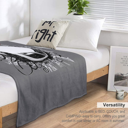 Audi R8 in Swirls Throw Blanket