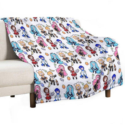Vocaloid Chibi Chaos! Throw Blanket