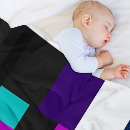 OFF AIR TV Test Pattern Throw Blanket