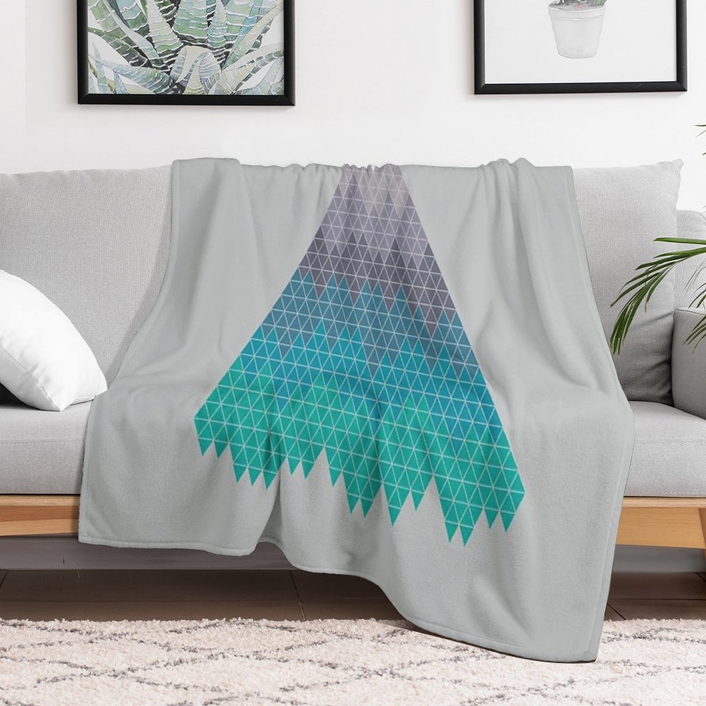 Many Mountains Throw Blanket