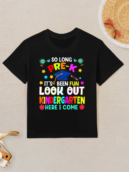So Long PreK Graduation Graduate Teacher Kid Boy Girl Kids T-Shirt