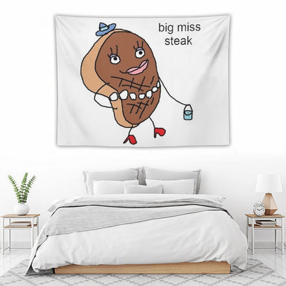 Big Miss Steak Tapestry