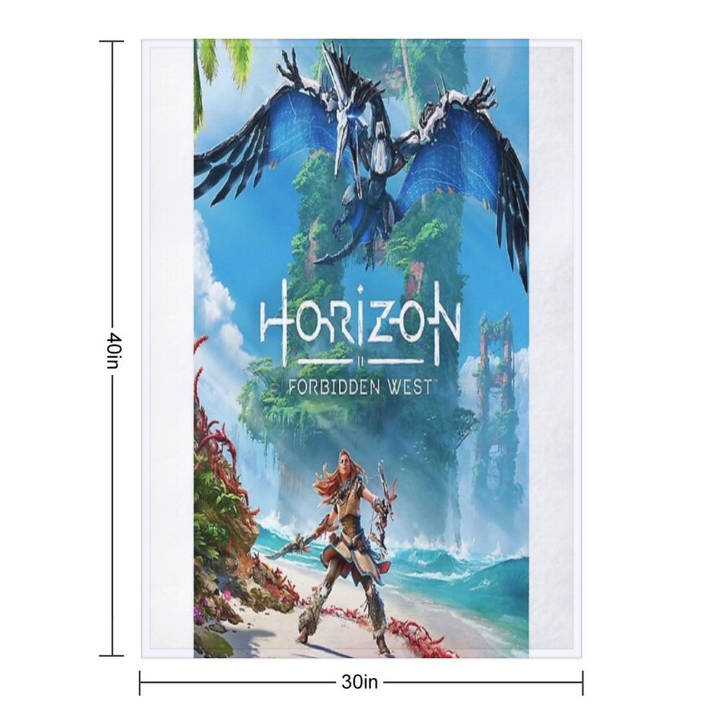Horizon Forbidden West [poster] Throw Blanket