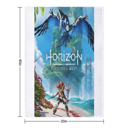 Horizon Forbidden West [poster] Throw Blanket