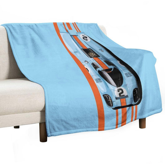 Porsch 917 1971 No 2 Daytona 24H 1970 Throw Blanket
