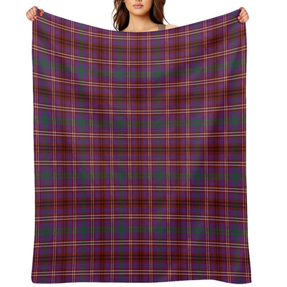 MCCALL (MacColl, McColl) Tartan ✧ Scottish Highland Clan & Family Name Tartan Throw Blanket