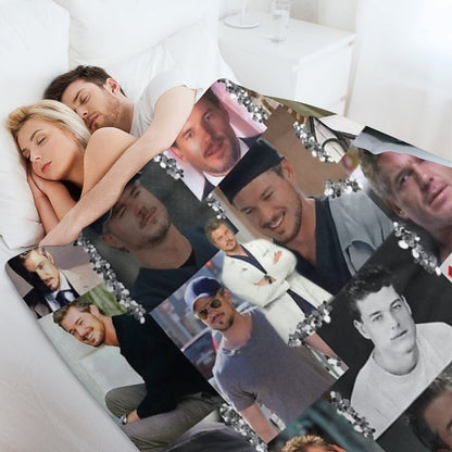 Mark Sloan Collage Throw Blanket