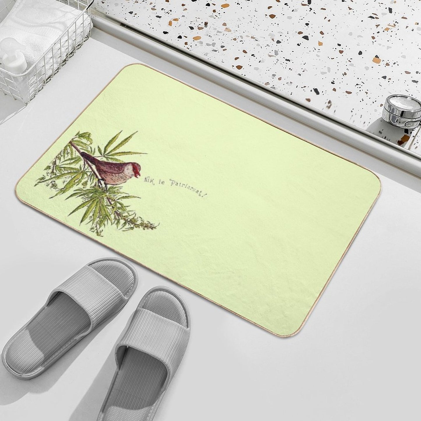 My Favorite Season Is The Fall of Patriarchy – Feminist Bird Bath Mat