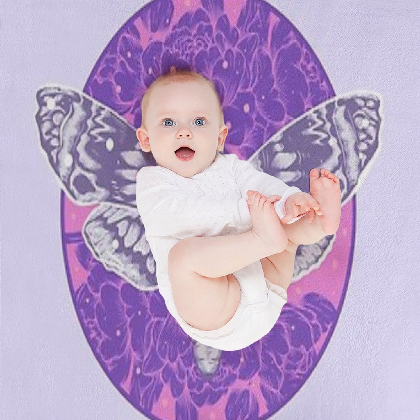 Death Moth Throw Blanket