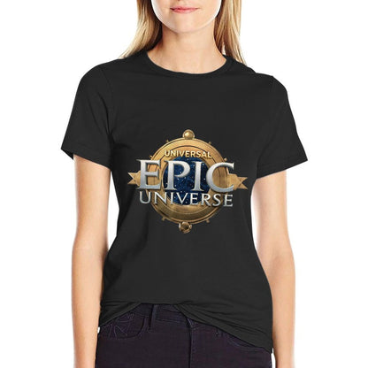 Universal Epic Universe Logo  Summer-ready Fabric T-Shirt