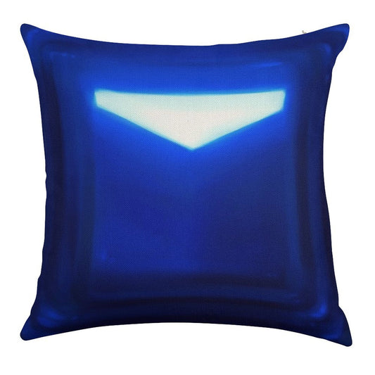 Beat Saber Blue Block Throw Pillow Cover Linen Throw Pillow Cover