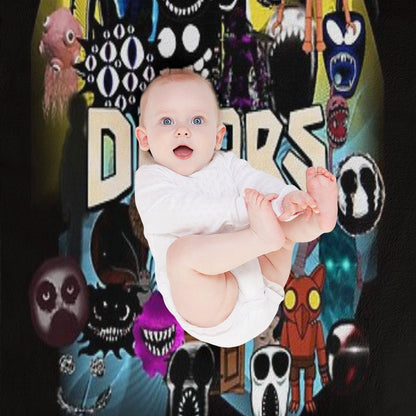 Doors All The Entities New Doors Game Update Throw Blanket