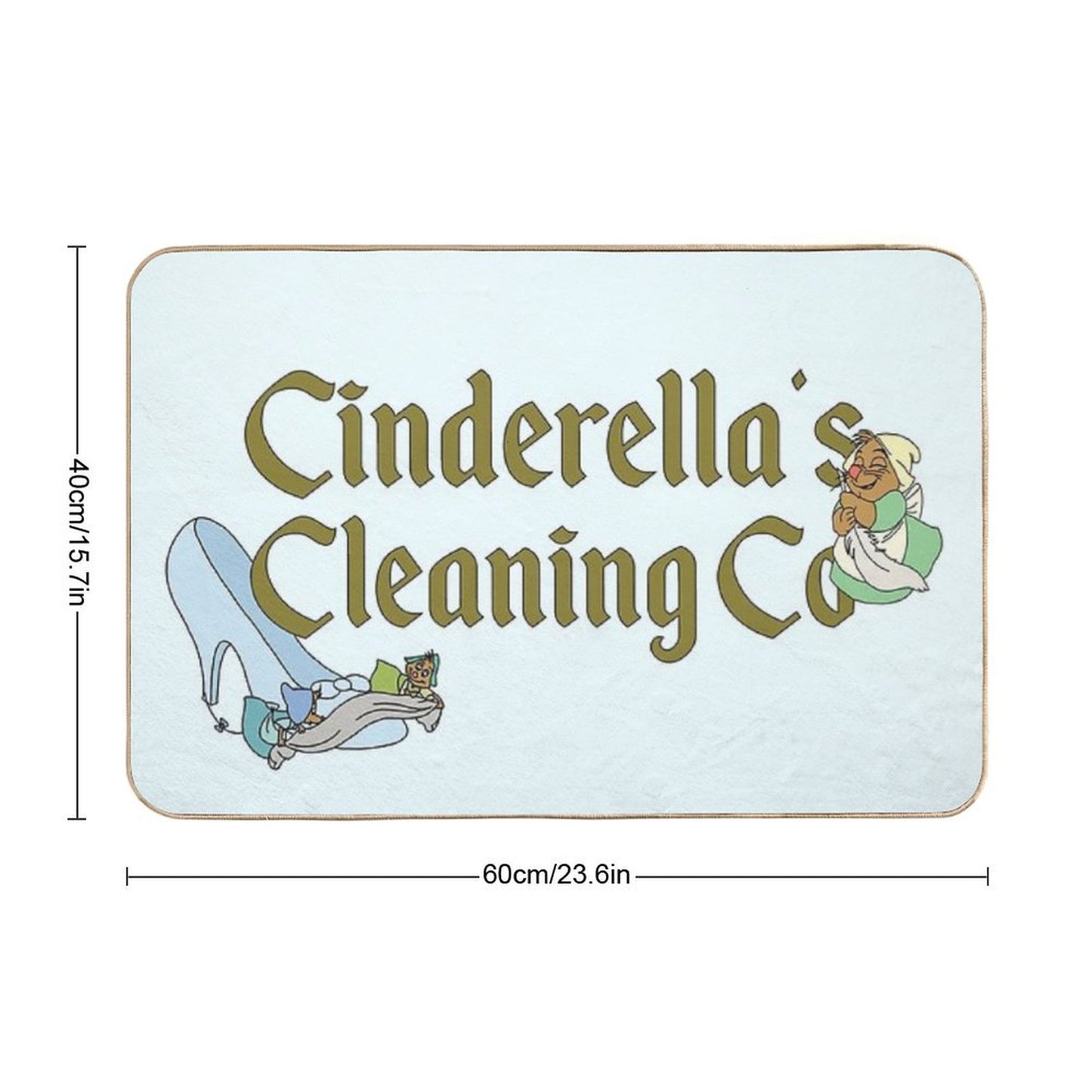 Cinderella Cleaning Co Bath Mat