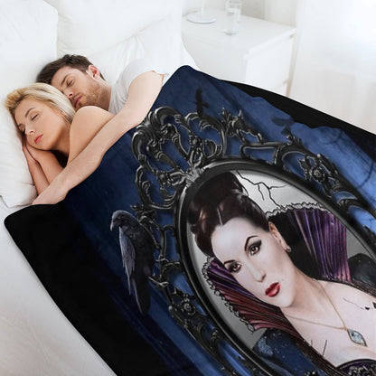 The Evil Queen Poster Throw Blanket