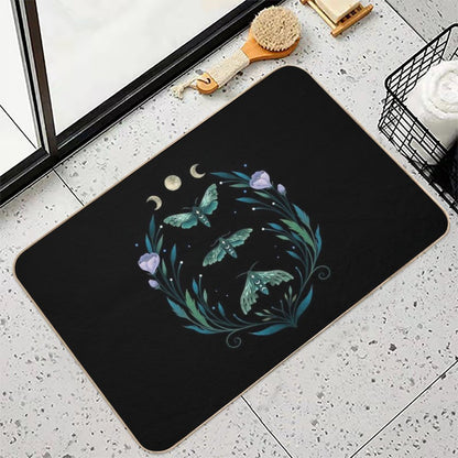 Lime Hawk Moths Night Bath Mat