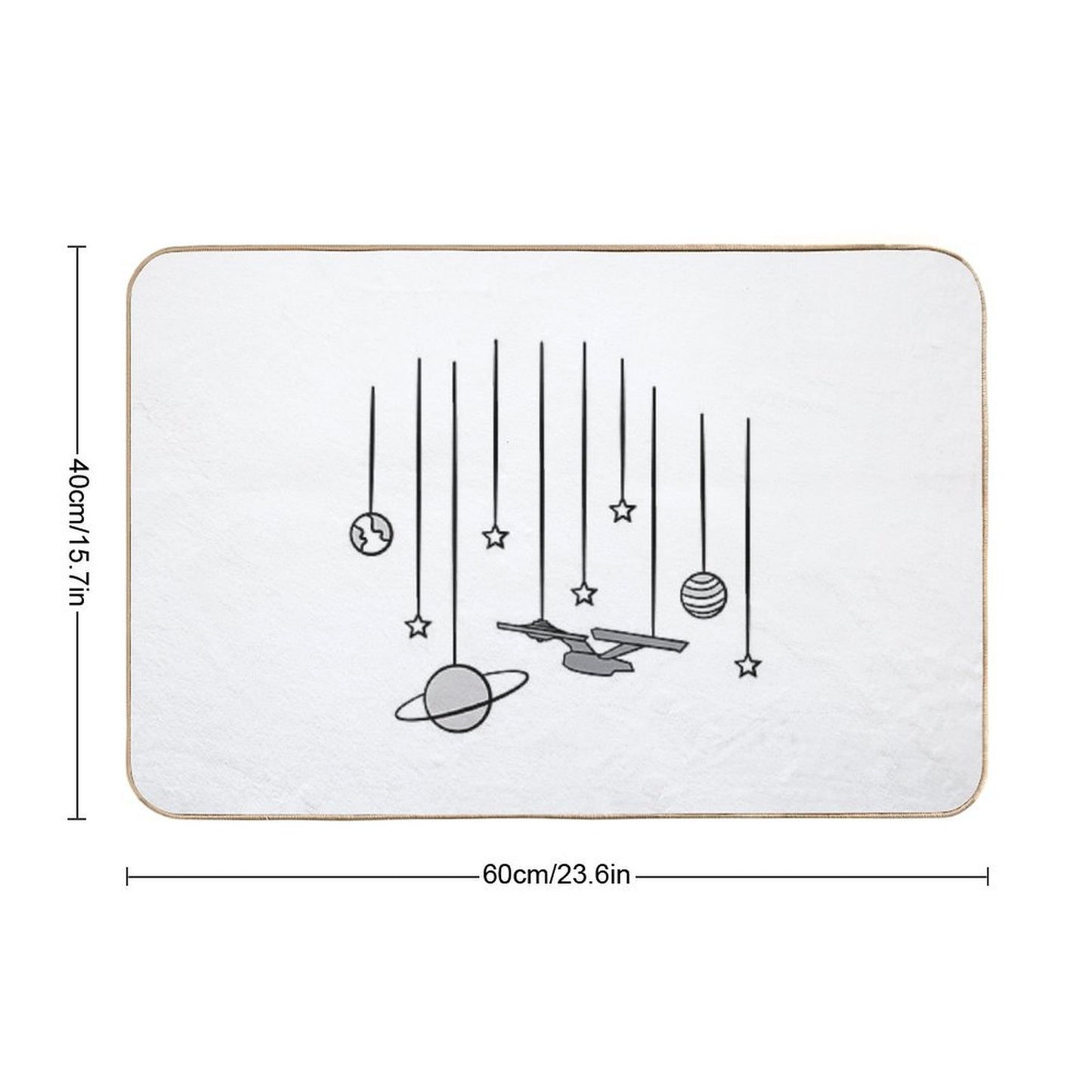 Star Trek USS Enterprise Bath Mat