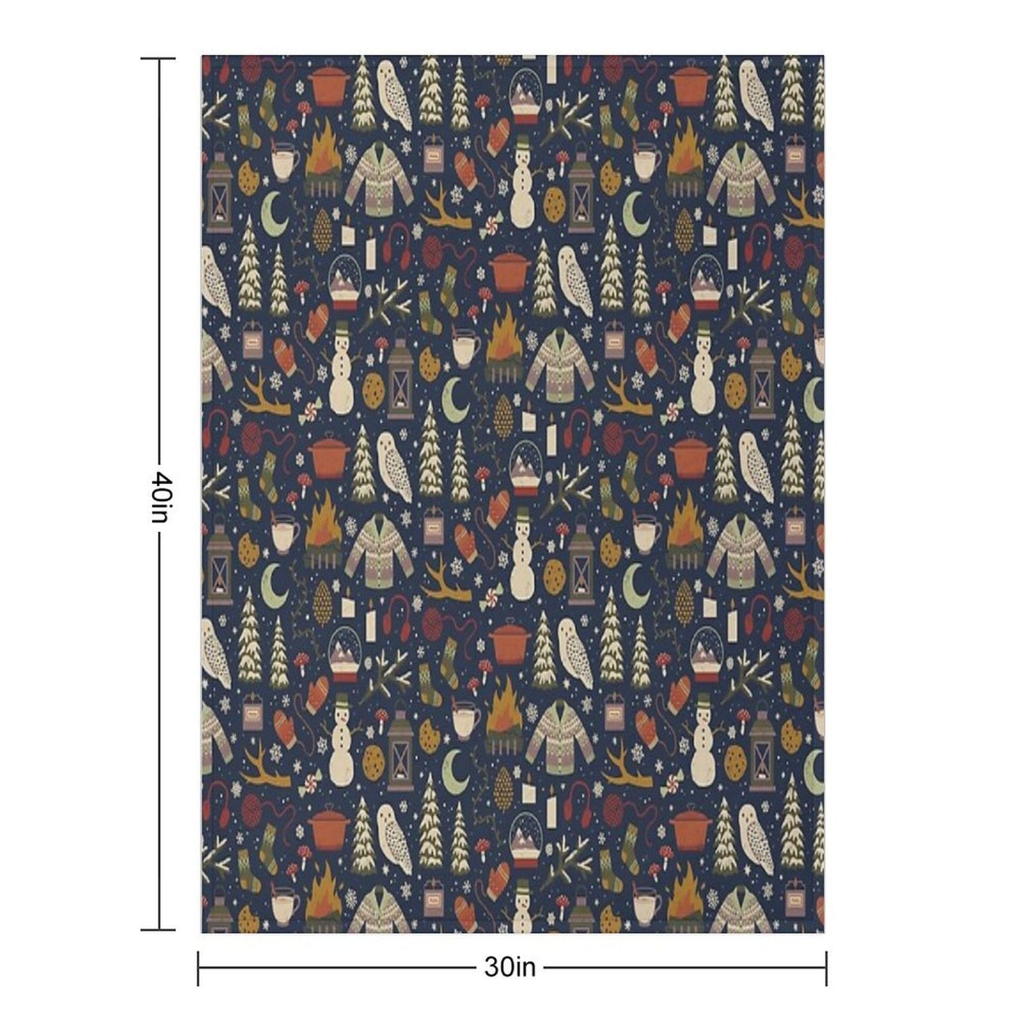 Winter Nights Throw Blanket