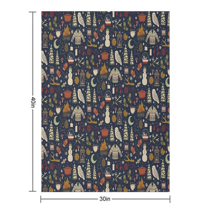 Winter Nights Throw Blanket