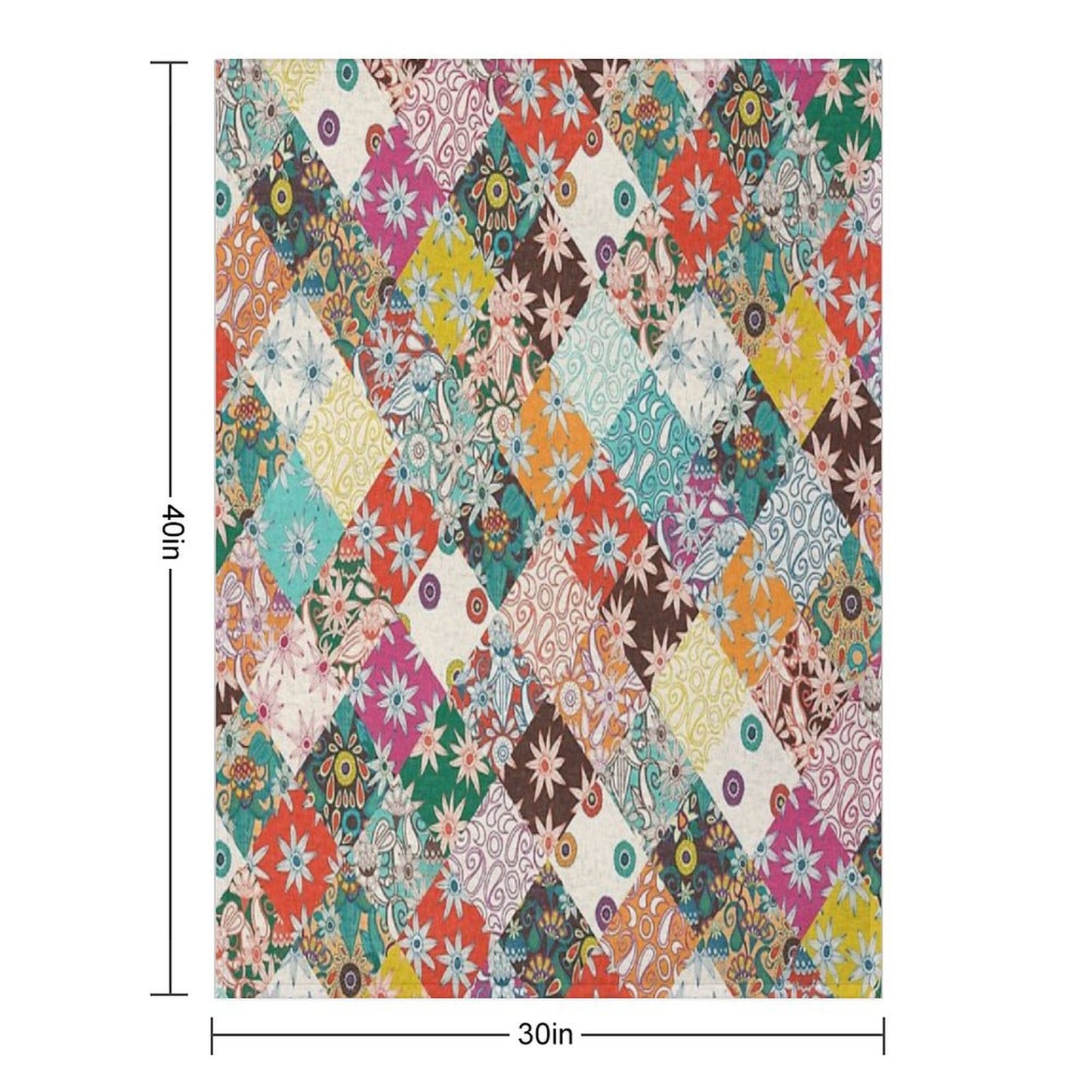 Sarilmak Patchwork Throw Blanket