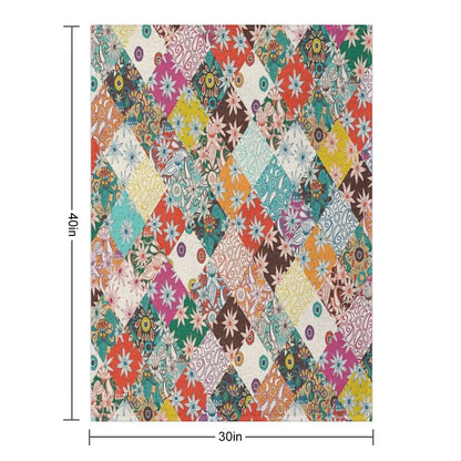 Sarilmak Patchwork Throw Blanket