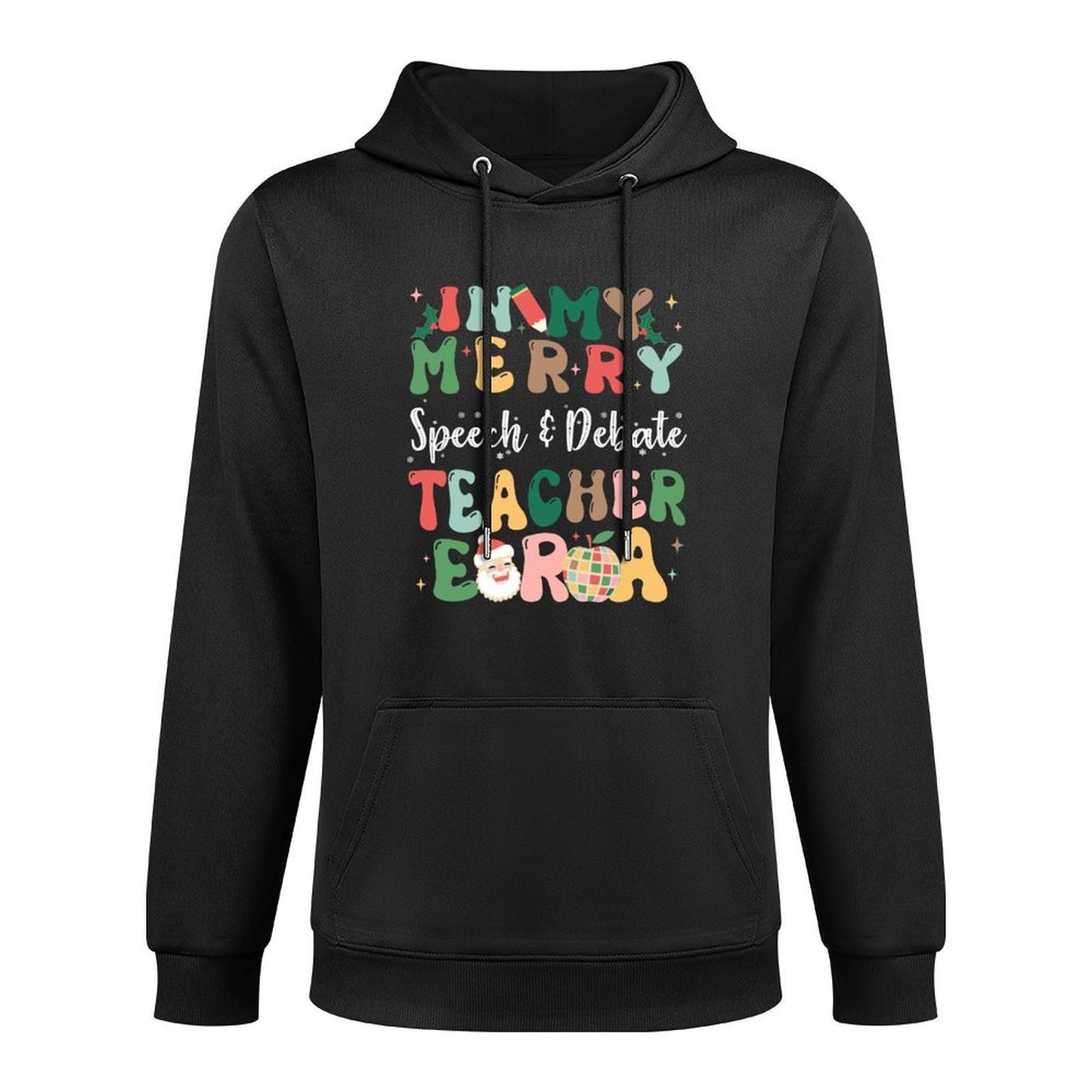 In My Merry Speech And Debate Teacher Era Retro Christmas Casual Wear Hoodie