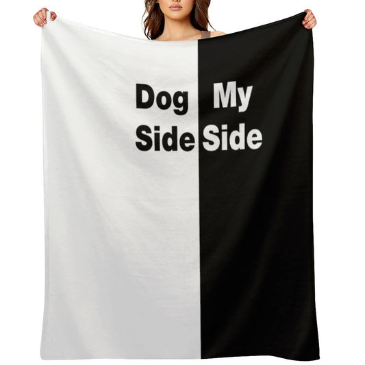 Dog Side My Side Throw Blanket