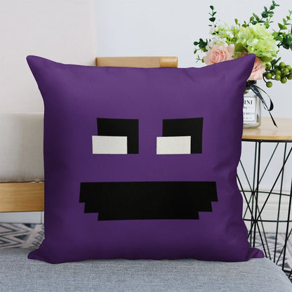 Fnaf Purple Guy Linen Throw Pillow Cover