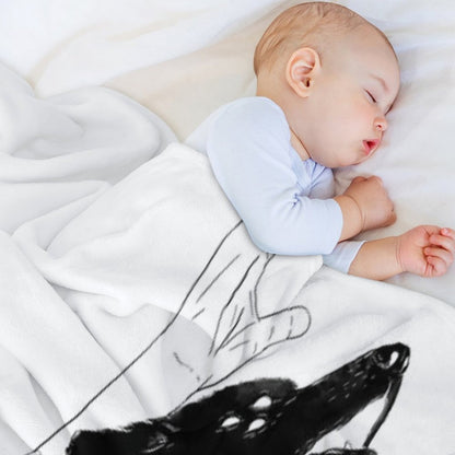 Wolves of Paris Throw Blanket